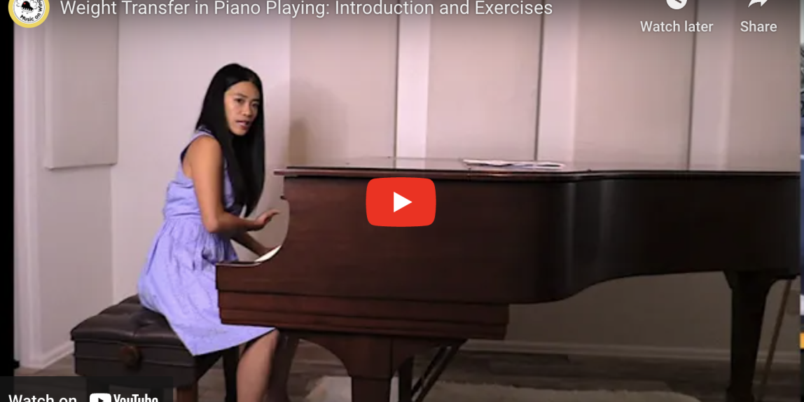 Weight Transfer in Piano Playing: Introduction and Exercises