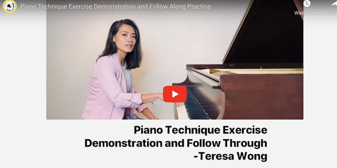 piano technique exercise and follow along practice